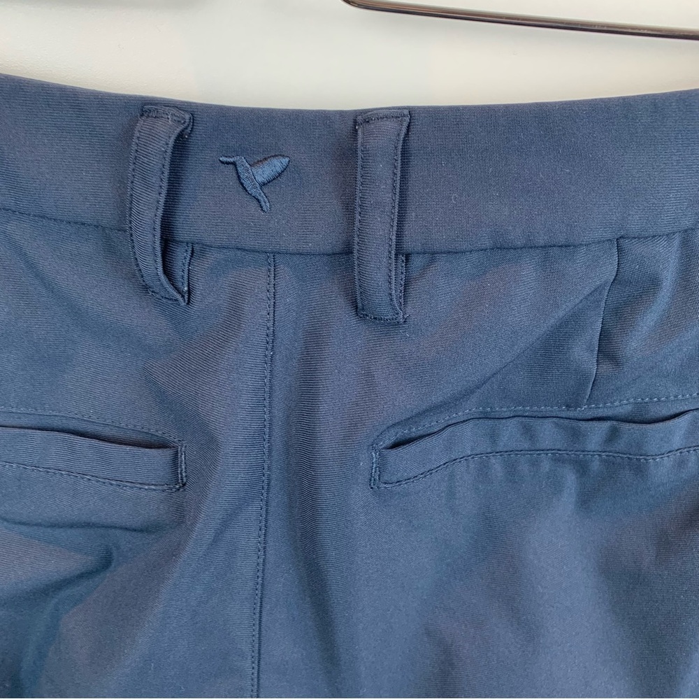 Birddogs Navy Blue Tech Pants Slim Fit Stretch Zipper Pockets 30W x 30L *hemmed* - Picture 3 of 6
